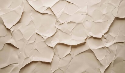 Obraz premium Textured background of crumpled paper showcasing subtle folds and shadows for creative use