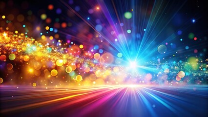 Fototapeta premium Playful light design, dark background, ready for your text.