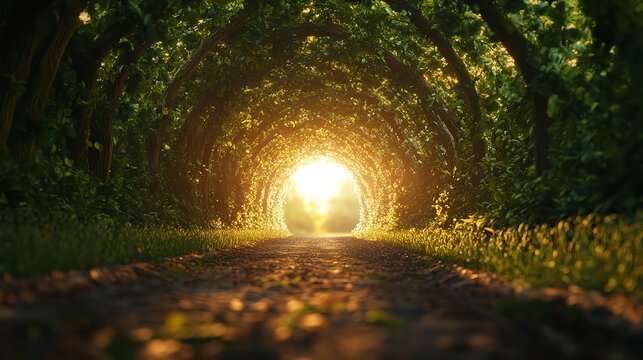 Light at the End of the Tunnel Halnaker Tree Tunnel