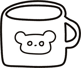 cute glass of water doodle