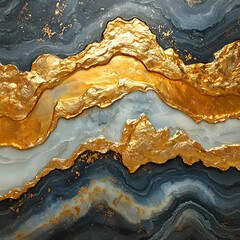 Fototapeta premium Golden Abstract Marble Texture Background Image