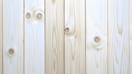 Fototapeta premium Bright Whitewashed Wooden Texture with Distinct Grain and Knots for a Scandinavian-Inspired
