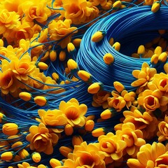 Blue Wire  abstract feel Izobraj