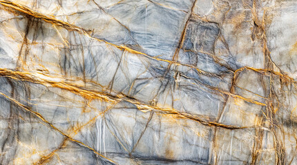 Obraz premium Marble background with gray surface and golden veins