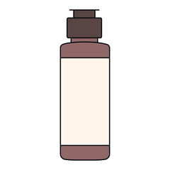 Cosmetic toner bottle. Clear skin face lotion mock up. 