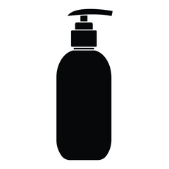 Pump bottle. Vector dispenser bottle mockup. White plastic hand lotion bottles, pet template. Gel or shampoo packaging blank with pump dispenser. Realistic hair moisturizer can design