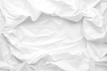 Fototapeta premium Crumpled White Paper Texture