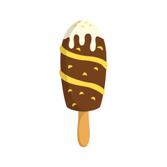 Chocolate Ice Cream Illustration