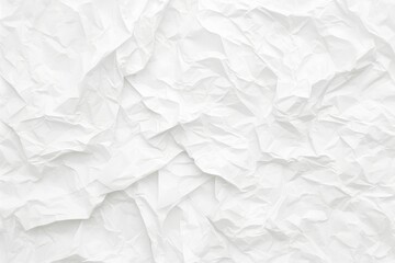 Obraz premium Crumpled White Paper Texture Background