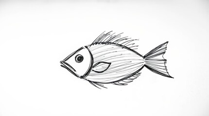 Fish drawing tutorial easy step by step guide for beginners and kids art lesson sketch