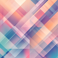 Geometric Harmony: A captivating abstract design, composed of intersecting lines and planes in a gradient of pastel hues, creates a visual symphony of modern art.