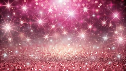 Glittery Pink Background with Sparkling Stars, sparkles, twinkle,  sparkles, twinkle, shine