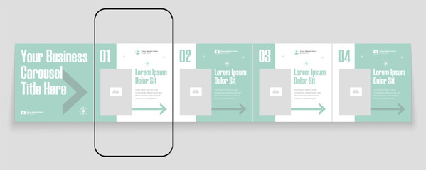 Tips Instagram social media carousel post template or LinkedIn carousel banner collection