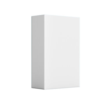 A Rectangular Cardboard Box Mockup For Packaging, Positioned Horizontally 3d Illustration