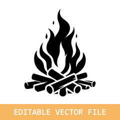 Flame fire border frame silhouette template vector illustration clipart
