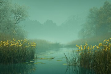 Restoring a river ecosystem wetlands nature scene serenity overview