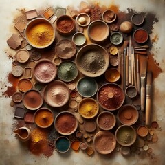 Earthy Hues and dyes