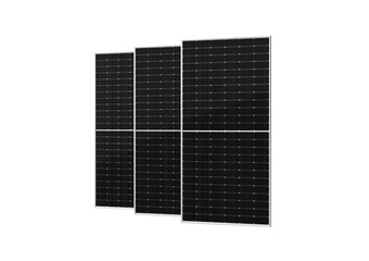 3d Three Photovoltaic Solar Panels Isolated On Black 3d Illustration