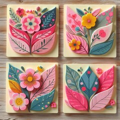 Flower Notes various floral colors-2