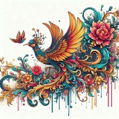 Obraz premium Traditional Splatters colors and effects