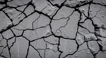 Fototapeta premium Cracked Earth Texture - Dry Land, Drought, Arid Landscape