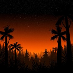 illustration of forest