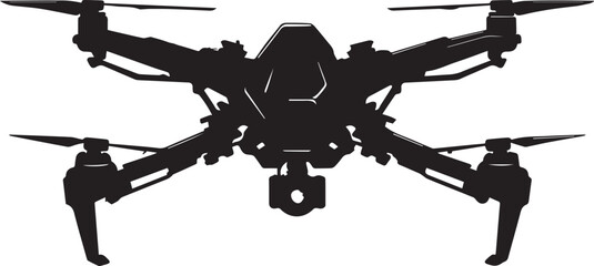 FPV Drone. Hand drawn vector illustration