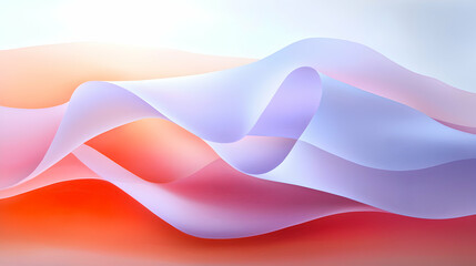An artistic composition of flowing waves in vibrant colors, featuring hues of pink, orange, and lavender. The design conveys a dynamic sense of movement and tranquility.