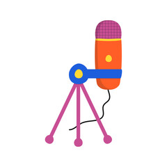 Microphone Podcast Illustration