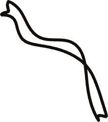 ribbon line doodle