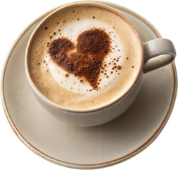 Obraz premium Cappuccino Heart Art