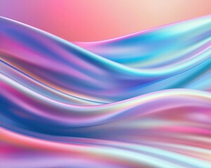 Fototapeta premium A vibrant abstract wave pattern showcasing smooth gradients and soft hues, ideal for backgrounds and artistic designs.