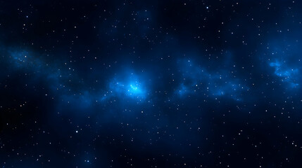 Fototapeta premium A captivating view of a starry night sky filled with shimmering stars against a deep blue backdrop. This stunning cosmic scene captures the beauty and vastness of the universe.