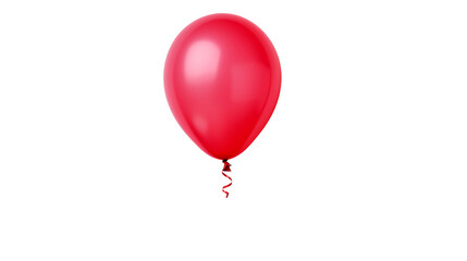 a red balloon with a ribbon