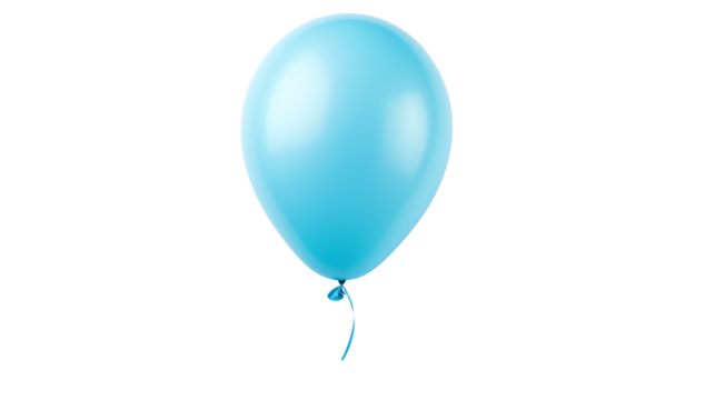 a blue balloon with a string
