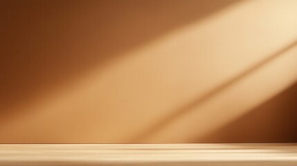 Soft beige background with minimal blur abstract art display