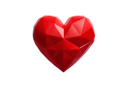 a red heart shaped object