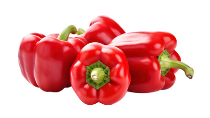 a group of red peppers