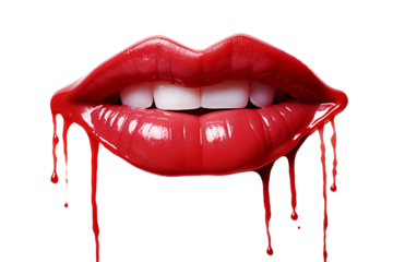 a close up of a lips