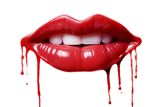 a close up of a lips