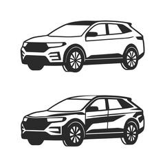 SUV car illustration  vector