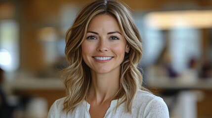Fototapeta premium Calm Skincare Expert Teaching with Focused Approach