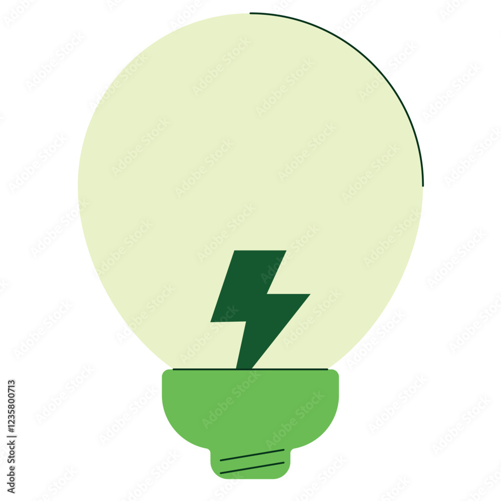 Poster Energy bulb icon