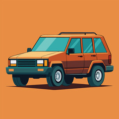 SUV car illustration  vector