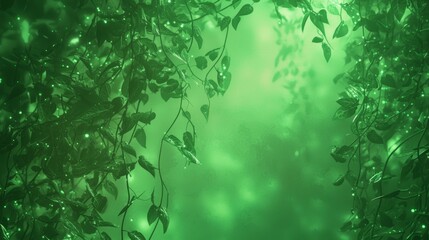 Luminescent Metallic Vines in Neon Forest - Sci-fi Dreamlike Cinematic Image