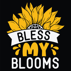 Sunflower T Shirt Design Vector Art