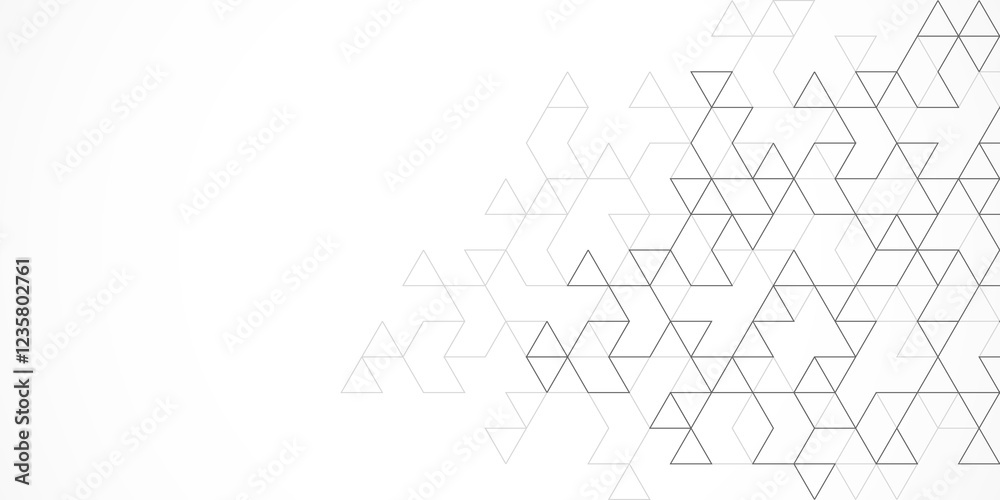 Poster creative idea of modern design with abstract geometric background. minimalistic texture with triangl