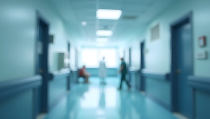 Blurred interior of hospital - abstract medical background, Medical Background, hospital Background