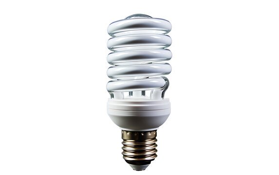 a spiral light bulb on a black background - Powered by Adobe