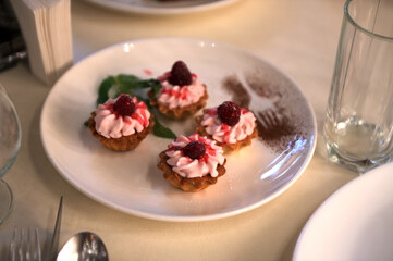 light sandwich snacks on the table